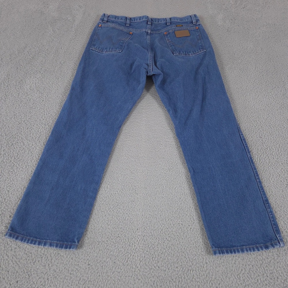 VINTAGE Wrangler Jeans Mens 36x30 Blue Cowboy Cut Straight Leg Denim 13MWZ Y2K